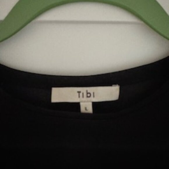 Tibi Black sheer top size large - Picture 1 of 4